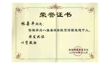 盡心盡力謀發(fā)展 盡職盡責(zé)為和諧--記縣政協(xié)常委、虹潤公司董事長林善平